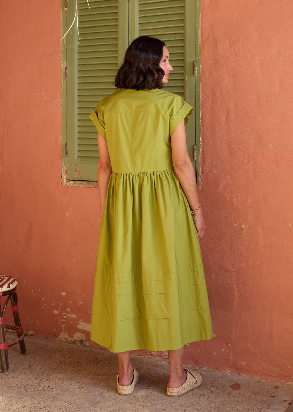 GRACIE SHIRTDRESS - DEEP LIME