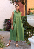 CORINNE SHIRTDRESS - APPLE GREEN