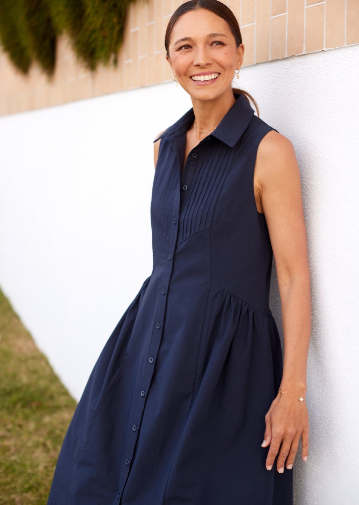 CORINNE SHIRTDRESS - FRENCH NAVY