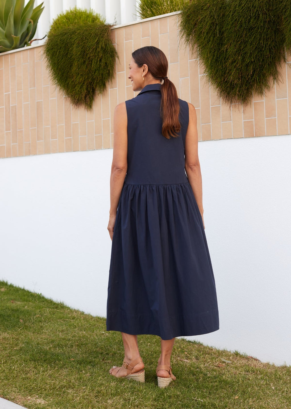 CORINNE SHIRTDRESS - FRENCH NAVY