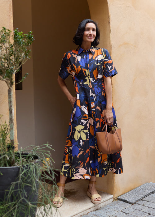 CLEO MIDI DRESS - MAISIE PRINT