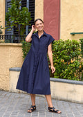 HARPER SHIRTDRESS - FRENCH NAVY