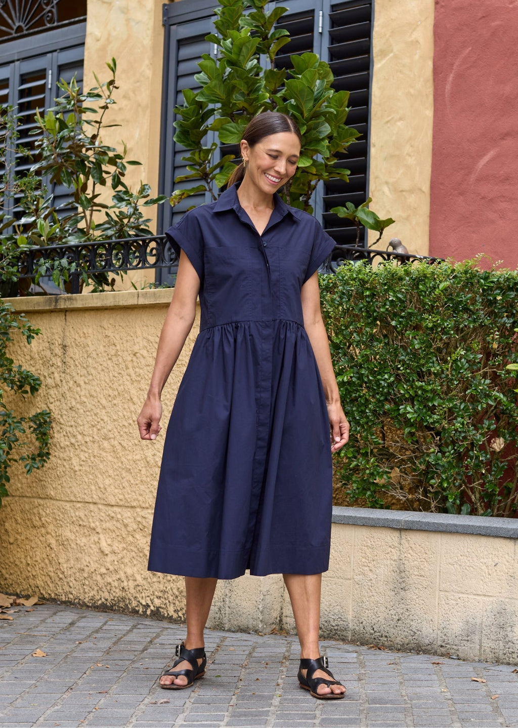 HARPER SHIRTDRESS - FRENCH NAVY