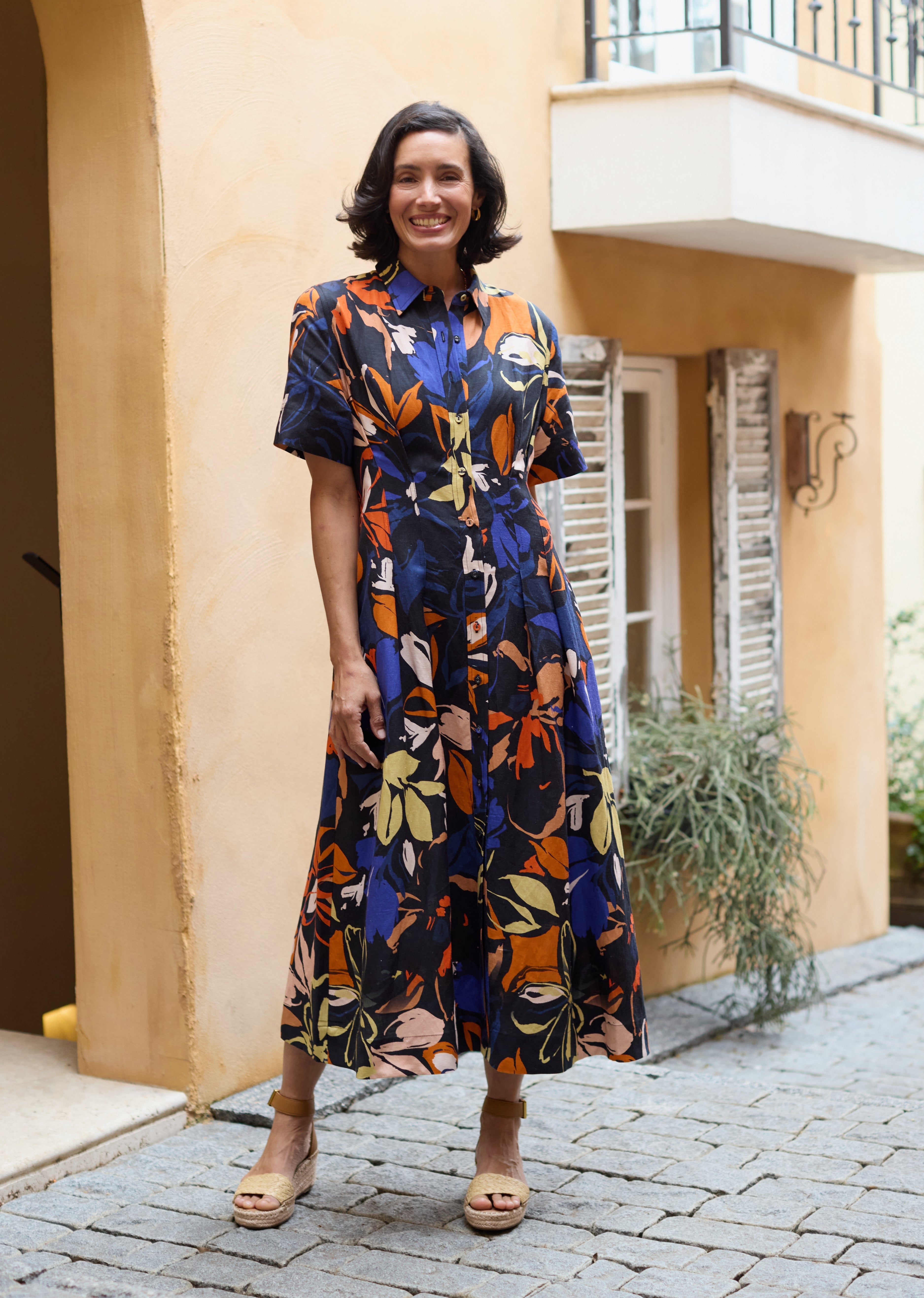 CLEO MIDI DRESS - MAISIE PRINT