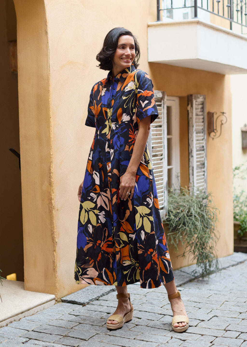 CLEO MIDI DRESS - MAISIE PRINT