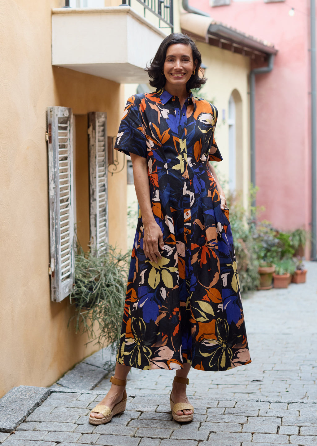 CLEO MIDI DRESS - MAISIE PRINT