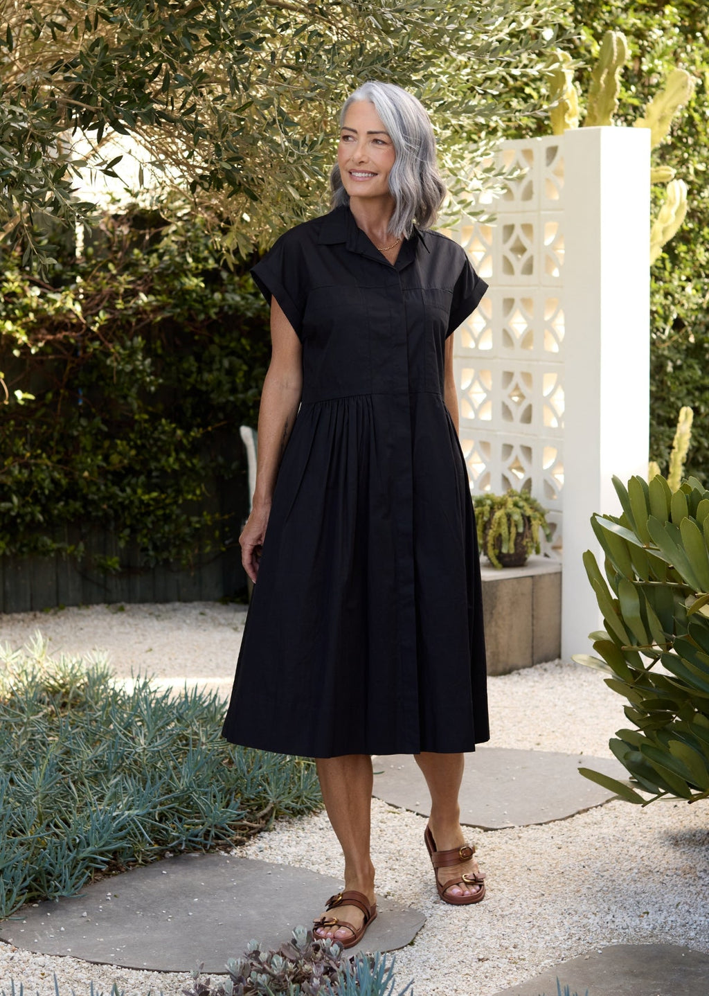 HARPER SHIRTDRESS - BLACK