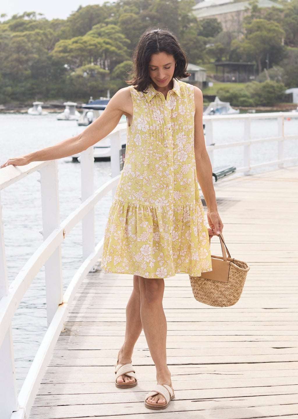 CORINNE MINI DRESS - HAVANA PRINT