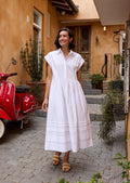 GRACIE SHIRTDRESS - WHITE