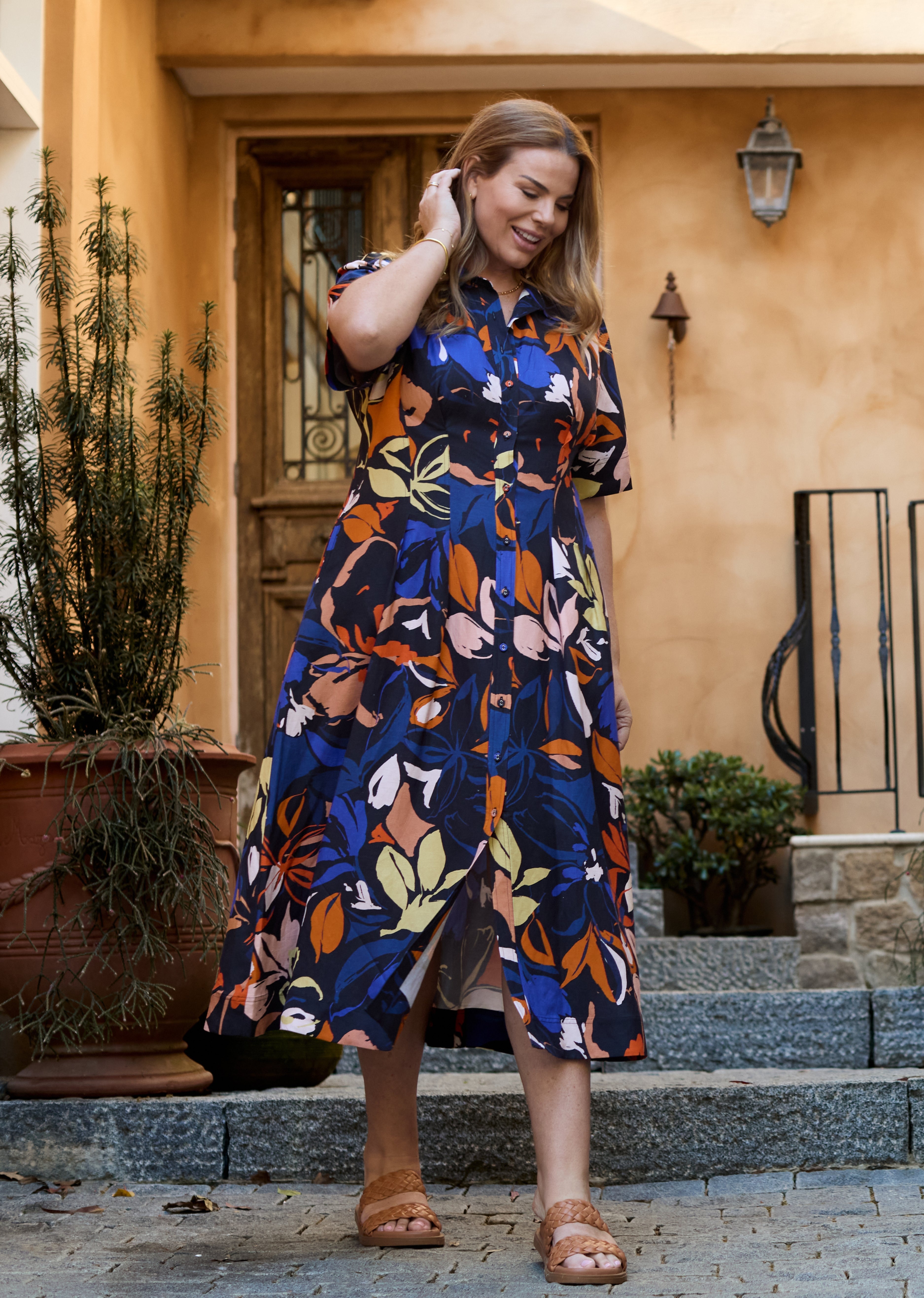 CLEO MIDI DRESS - MAISIE PRINT