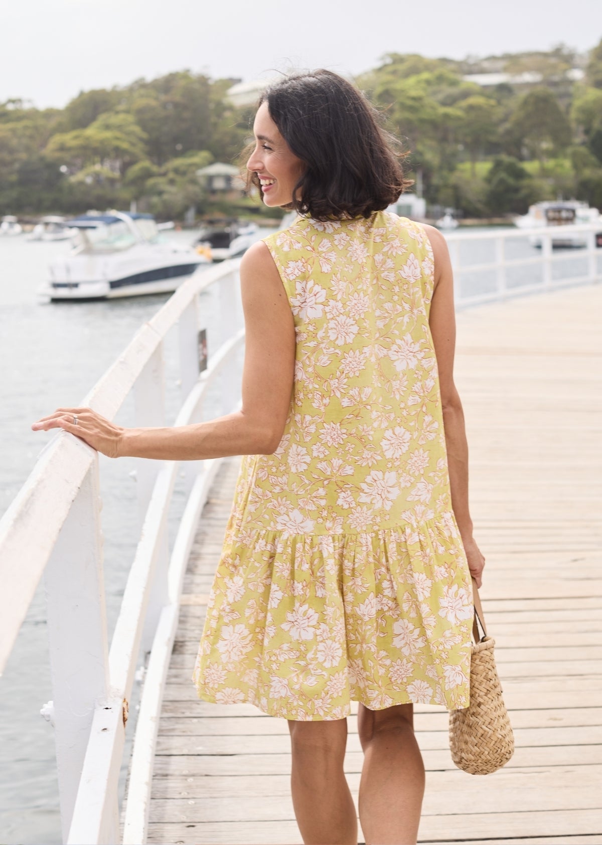 CORINNE MINI DRESS - HAVANA PRINT