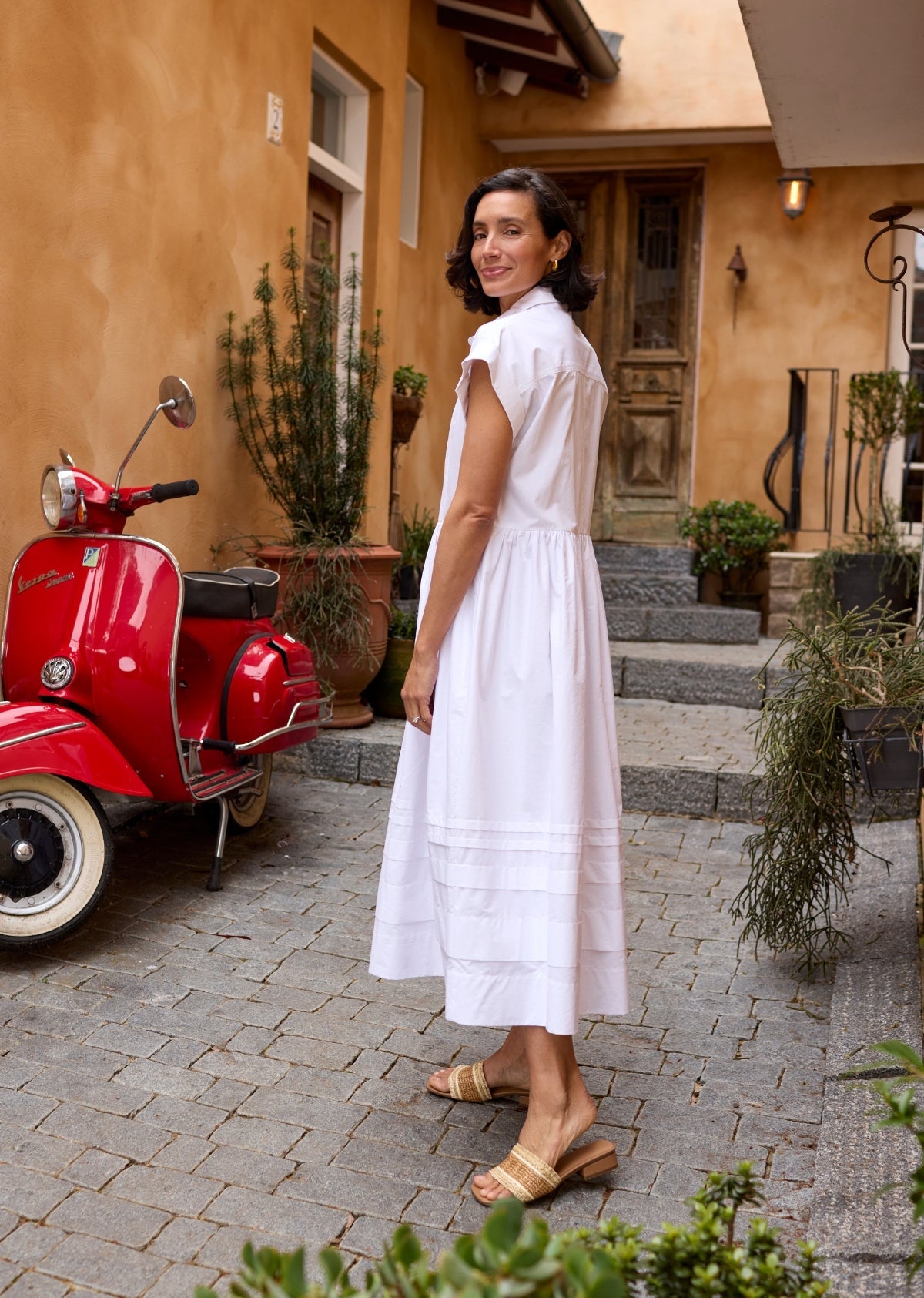 GRACIE SHIRTDRESS - WHITE - PETITE