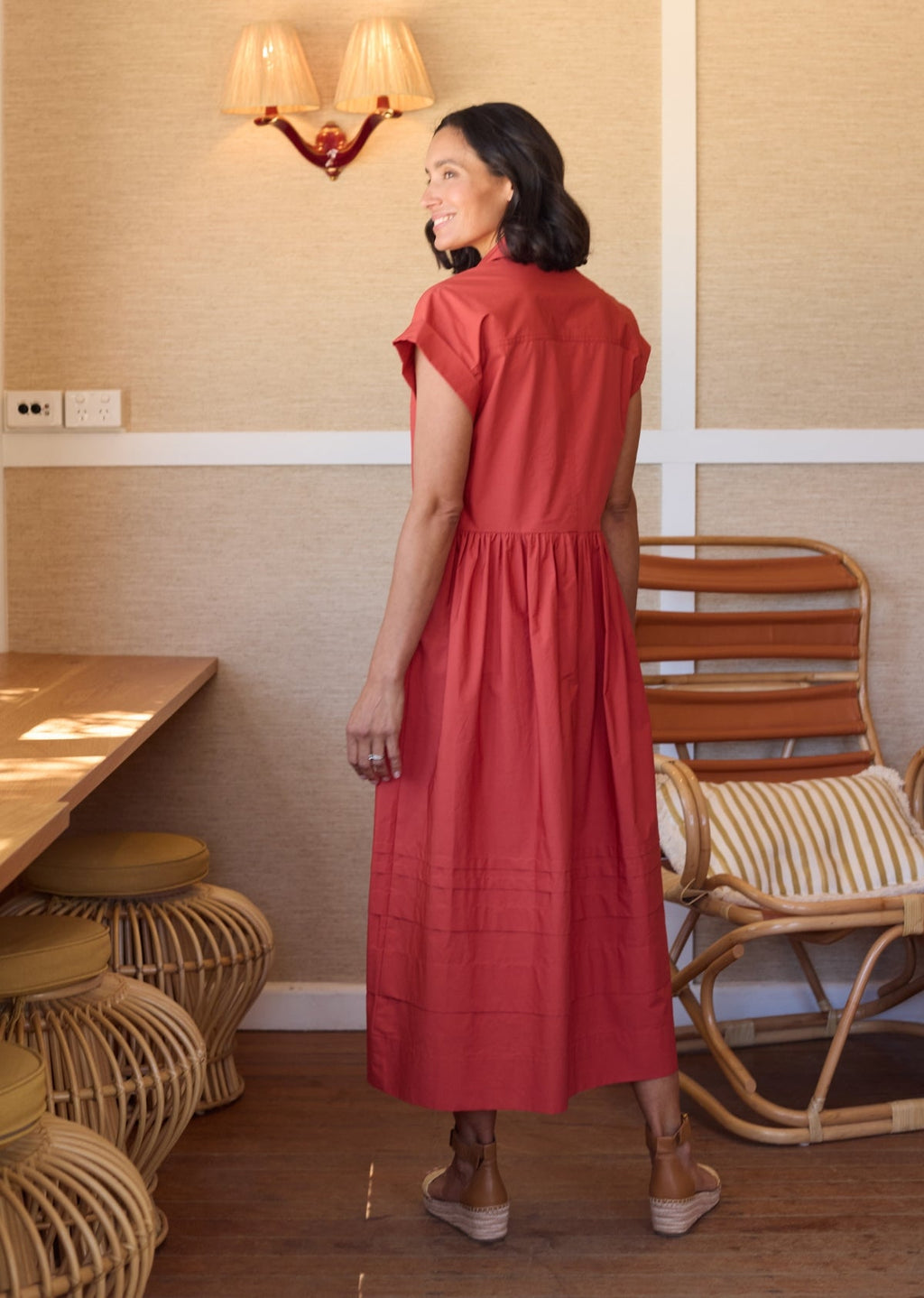 GRACIE SHIRTDRESS - TUSCAN ROSE